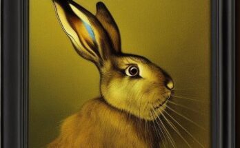 Duerer hare painted by rembrandt