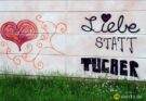 Graffiti liebe statt tucher