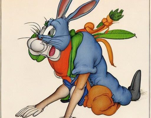 Bugs bunny by d rer full body vivid colours hq 5gh3v9n0