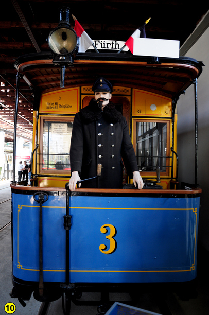 Im Museum: Straßenbahn Linie 3 Richtung Fürth