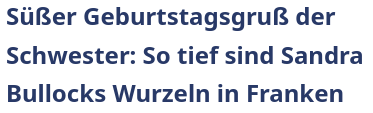 Sandra bullock schlagzeile